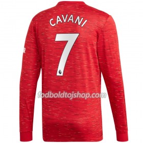 Manchester United Edinson Cavani 7 Hjemmebanetrøje 2020-21 L/S